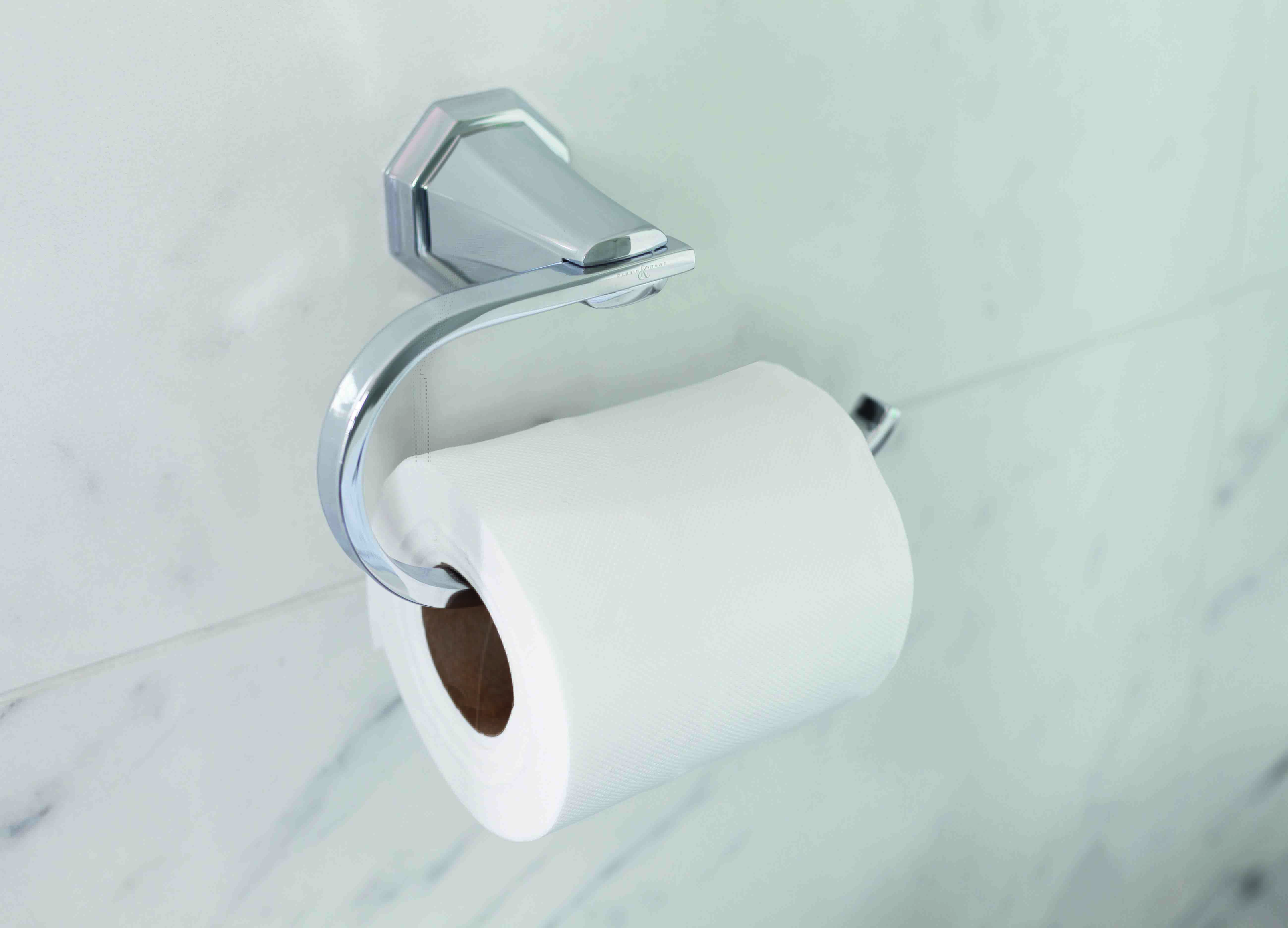 Deco Toilet Paper Holder - Chrome