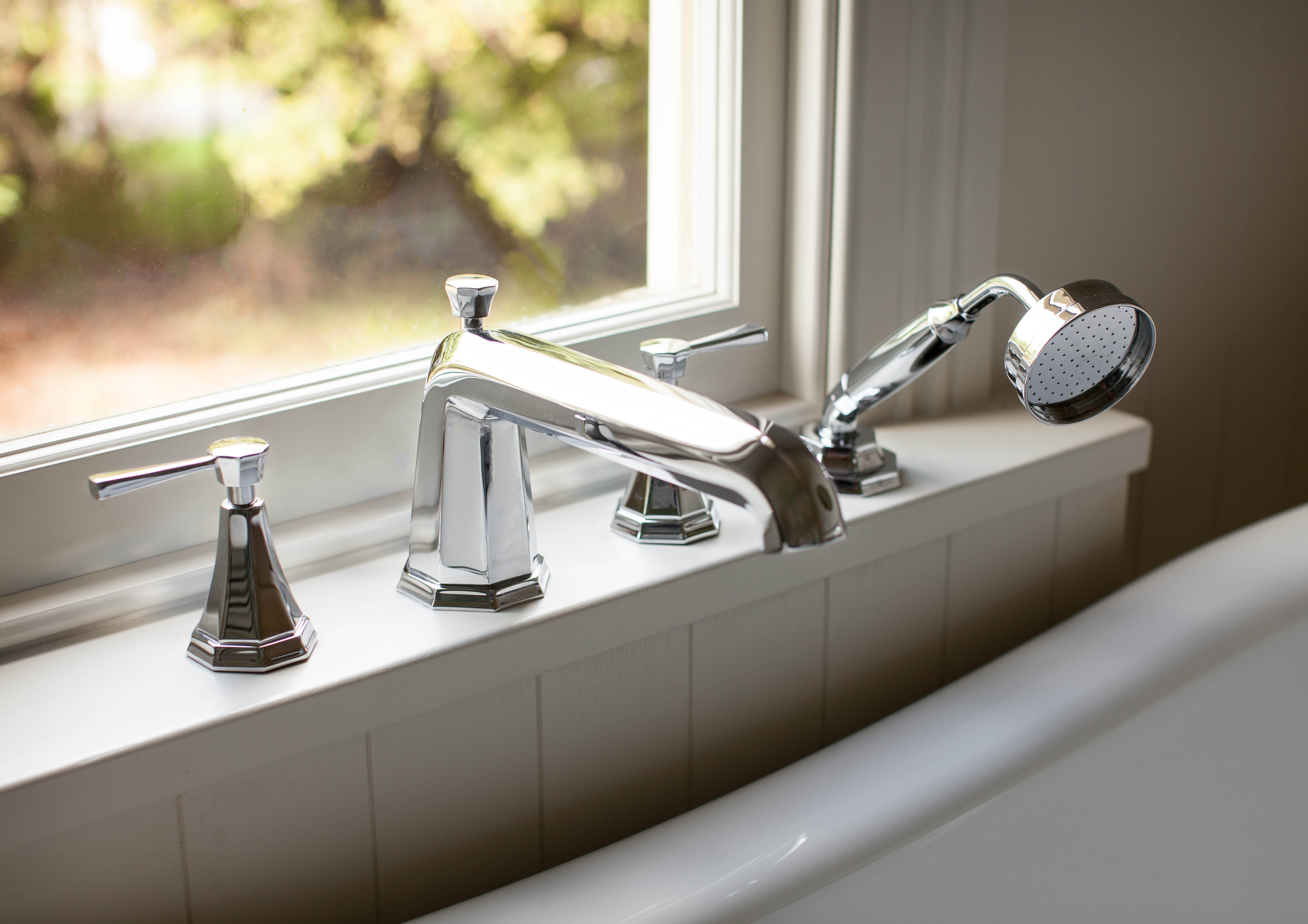 Deco Four-Hole Bath-Shower Mixer with Lever Handles - Chrome (@inresidencenz)