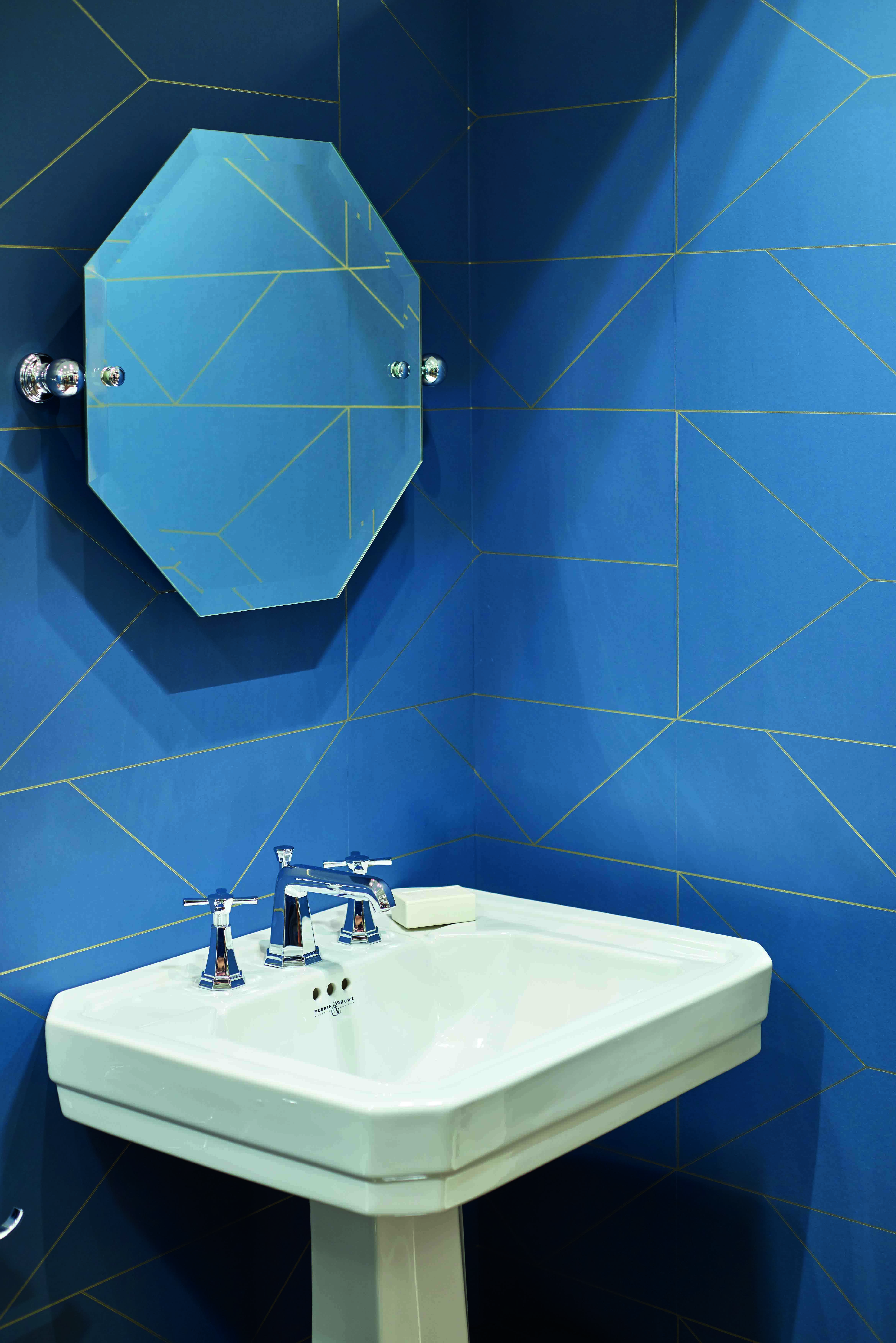 Deco Three-Hole Basin Mixer with Crosstop Handles - Chrome