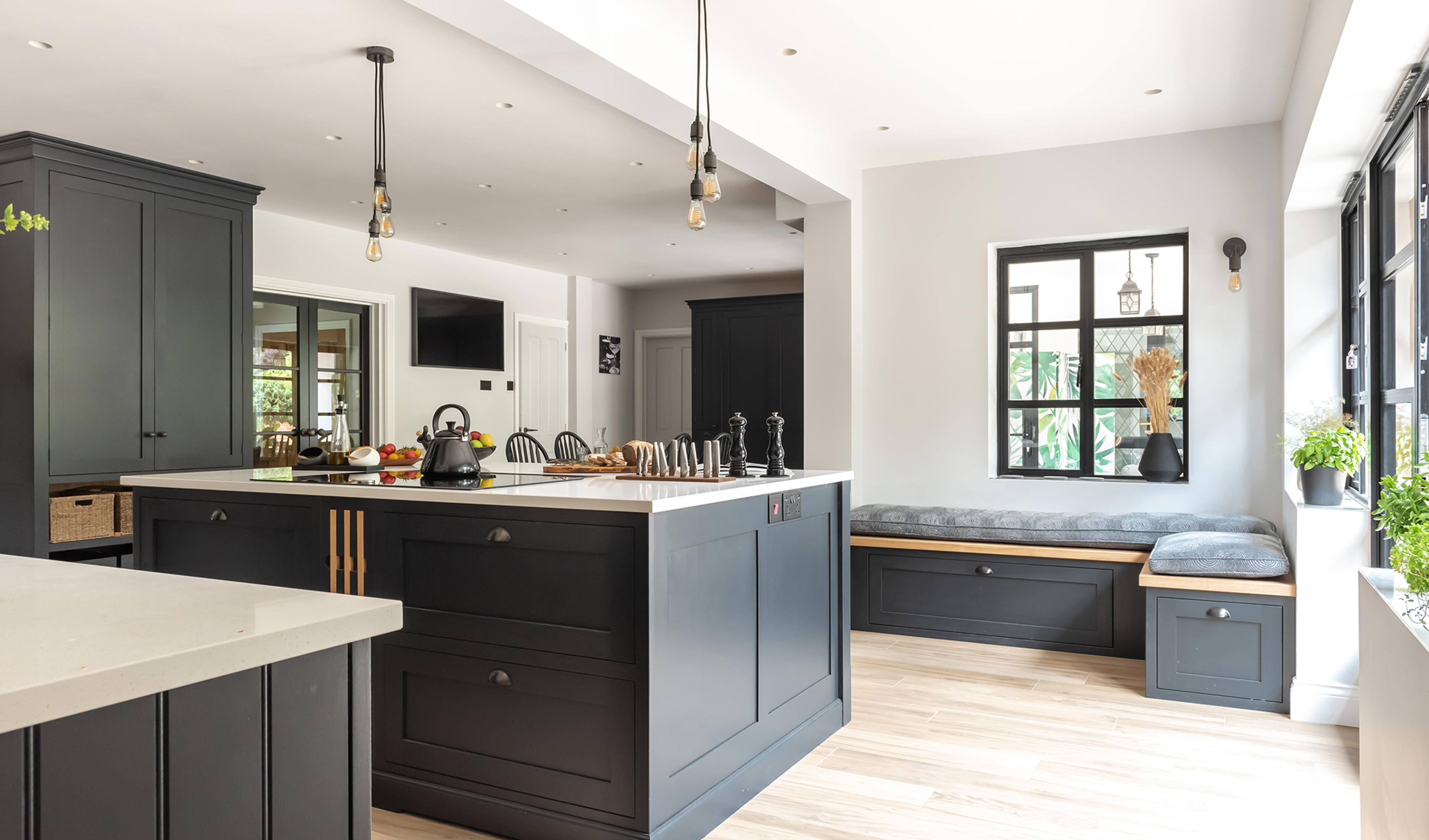 Space, flow and storage were key motivations for this kitchen redesign with the owners identifying two main design objectives – calm living and easy living.